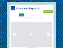 Tablet Screenshot of dramalearningcenter.com